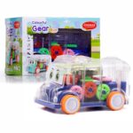 Chanak Transparent Gear Bus for Kids (Dark Blue)