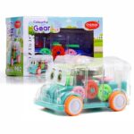 Chanak Transparent Gear Bus for Kids (Light Blue)