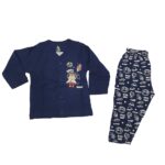 CUCUMBER Baby 100% Cotton Navy Full Sleeves Suit(Dress).IT is A 2 - PC. Set, Contains A Pair of T-Shirt & Legging !!