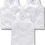 CUCUMBER Baby (Boys & Girls) 100% Cotton Basic White Vest. Its A Pack of 3 Pcs.