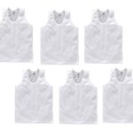 CUCUMBER Baby (Boys & Girls) 100% Cotton Basic White Vest. Its A Pack of 6 Pcs.