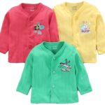 CUCUMBER New Born Baby's Full Sleeve Top/Vest (Multicolour, 0 Months) (Multcolor 1)