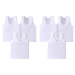 CUCUMBER Unisex Pure Cotton Sleeveless U-Neck Vest for Kids