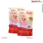 LUVLAP Baby Laundry Detergent Anti Bacterial Refill Pack of 2 (1L Each)