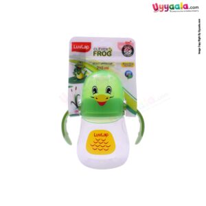 LUVLAP Clever frog Spout Sipper Cup with Easy Grip Twin Handle Bottle 210 ml 6+m Age