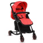 LuvLap Cosmos 2 in 1 Stroller Cum Rocker for Baby & Kids of 6 to 36 Months, Light-weight, Compact Travel friendly Pram (Red)