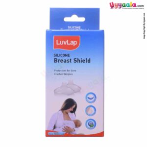 Luvlap soft silicone breast shields - (2pcs Pack)