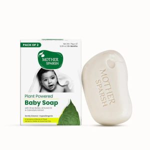 Mother Sparsh Plant Powered Baby Soap - (Pack of 2) 100gms each