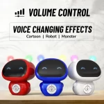 Mr. Robot Talk Back Toy for Kids - 3 Voice Changing Effects, Onboarded Music