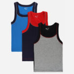 Bodycare Boys Vest Round Neck Sleeveless Pack Of 3