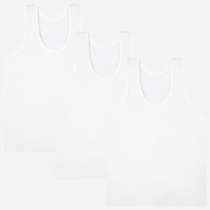 Bodycare Boys Vest Round Neck Sleeveless Solid Pack Of 3