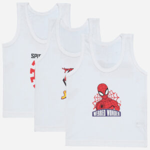 Bodycare Spiderman Boys Vest Pack Of 3
