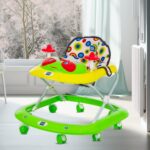Mee Mee 360° Baby Activity Walker | 3 Level Adjustable Height, Musical Activity Toy Tray & Light | Foldable Walker with Cushioned Seat for Boys, Girls, Kids | 6 to 18 Months,...