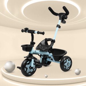 R for Rabbit Tiny Toes R20 Ace Tricycle for Kids with Parental Control, Premium EVA Wheels, Seat Belt & Bell and Storage Basket | Baby Trike Cycle for 2 to 5 Year, Upto 25 Kg...