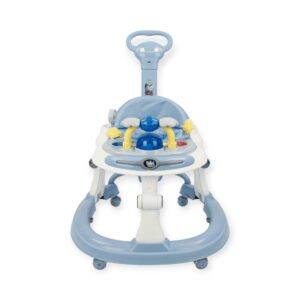 Steelbird Baby Walker With Parental Handle-Blue