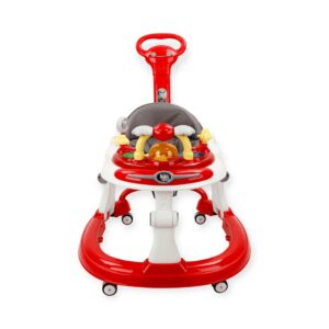 Steelbird Baby Walker With Parental Handle-Red