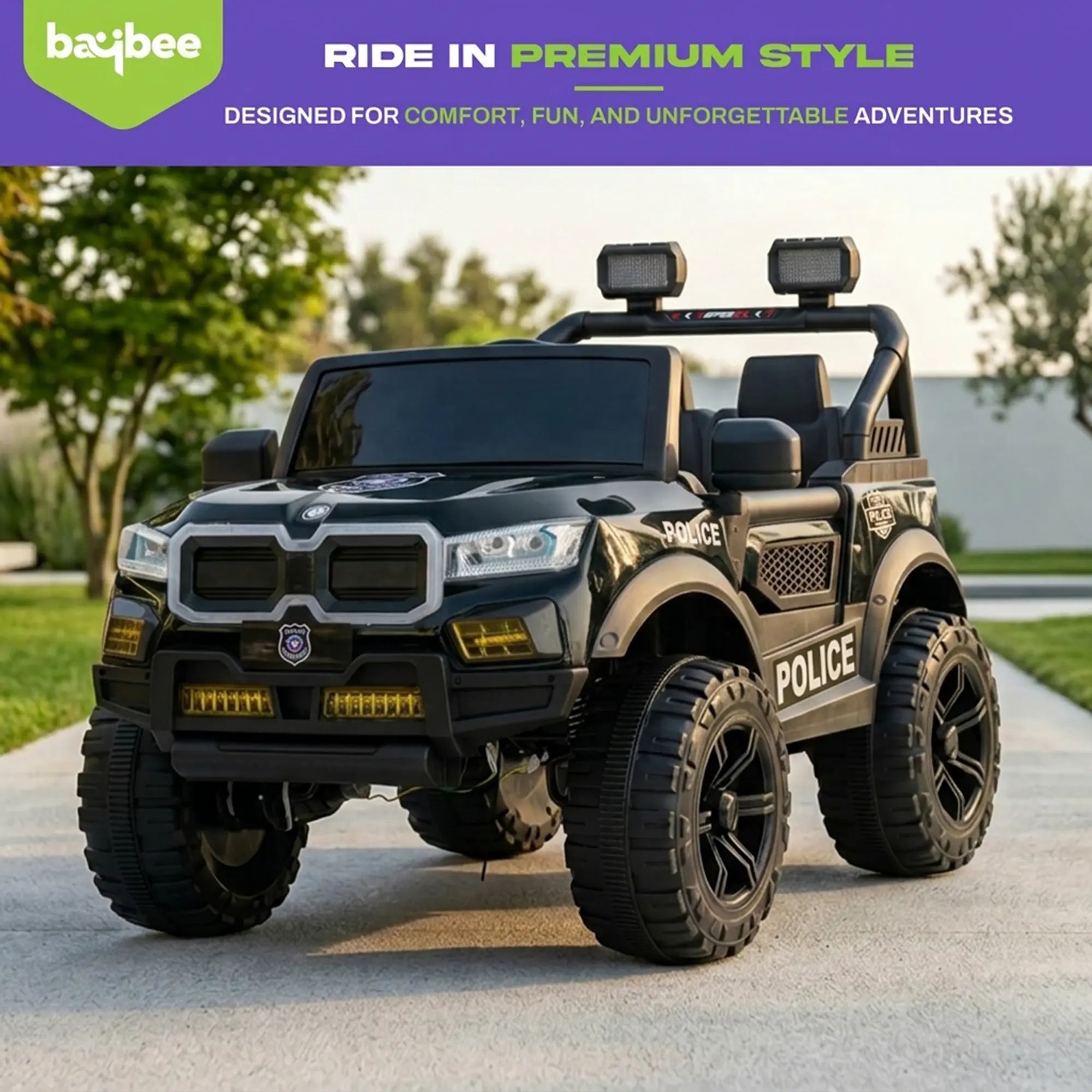 Baybee Bumpy 4×4 Battery Operated Jeep for Kids - Image 2