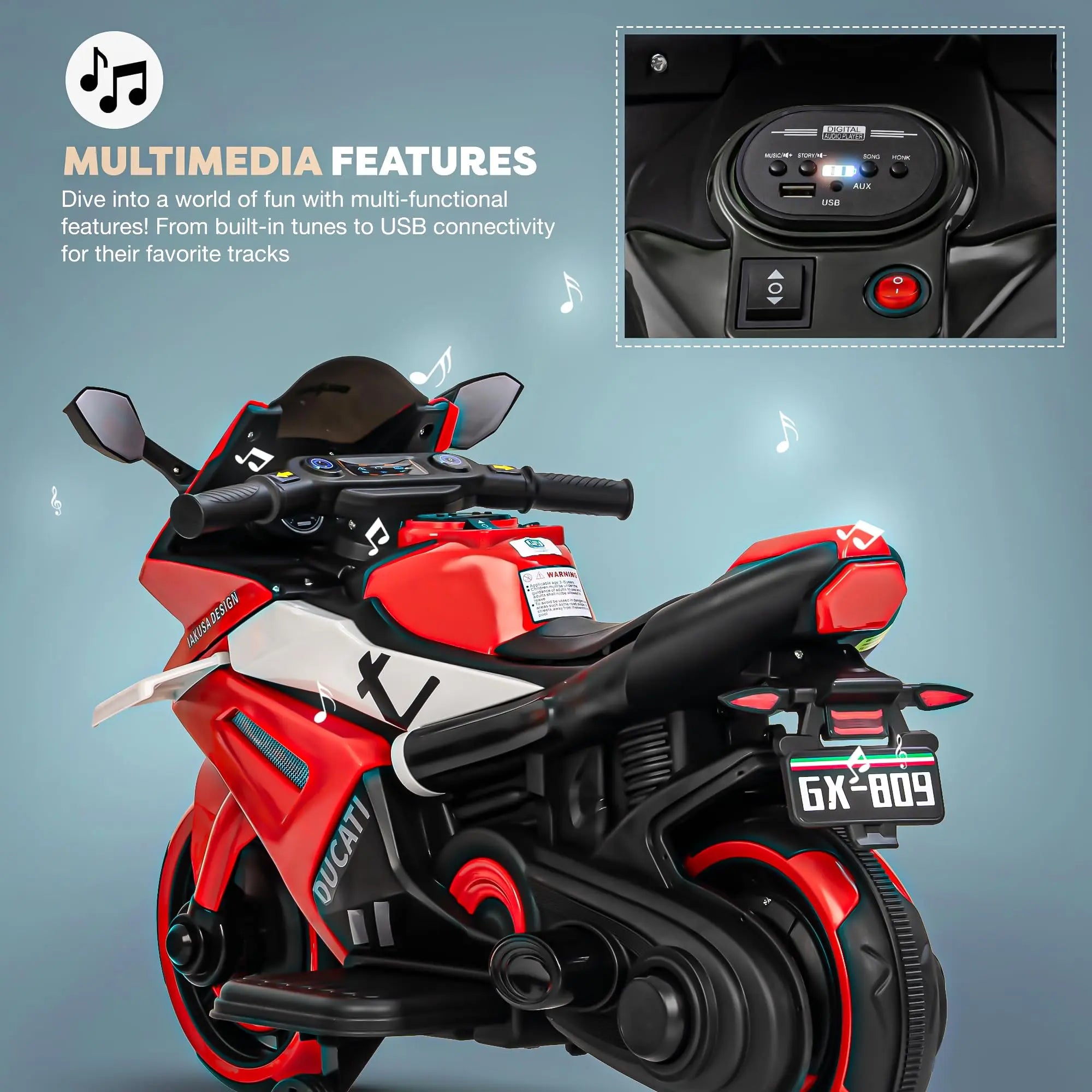 Baybee Baby Battery Operated Bike for Kids - Image 3