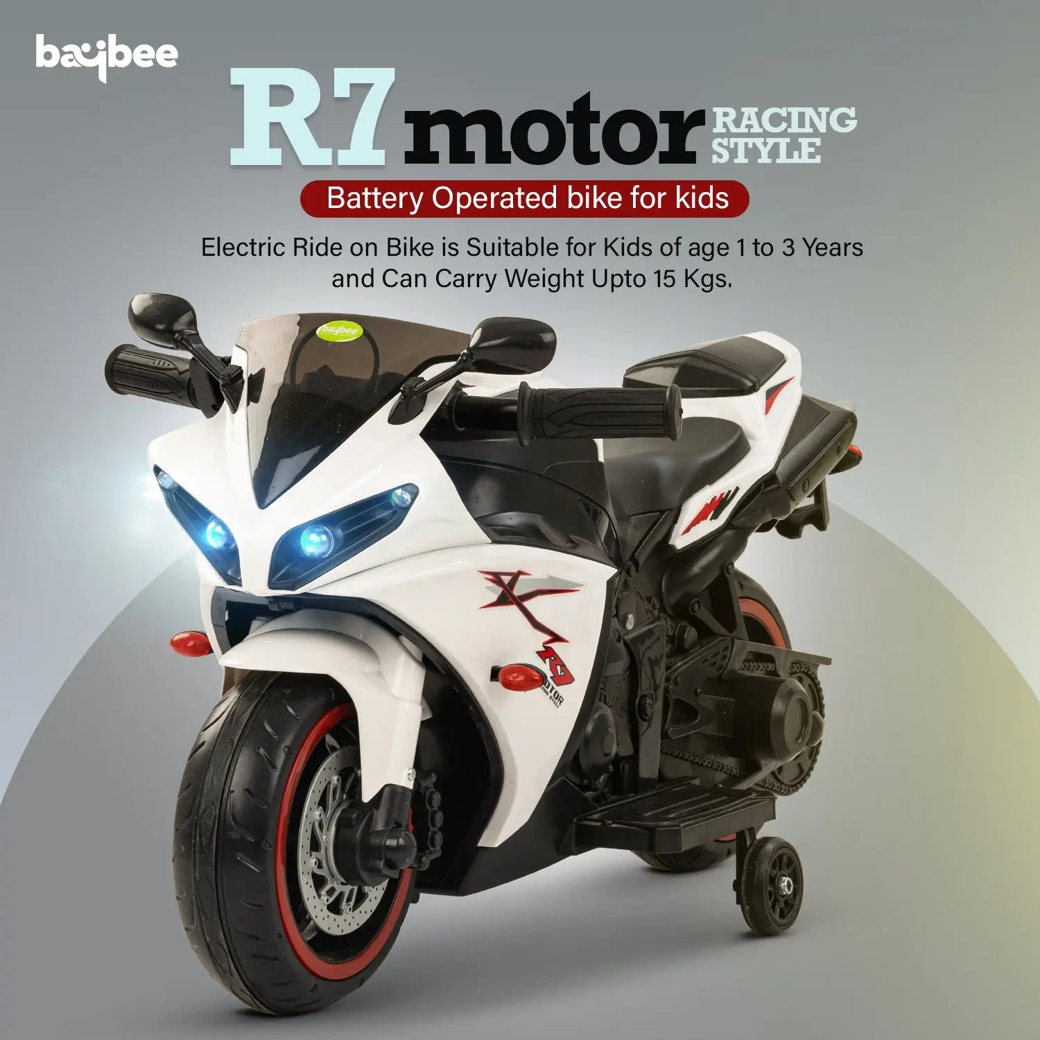 Baybee R7 Rechargeable Battery Operated Bike for Kids - Image 3