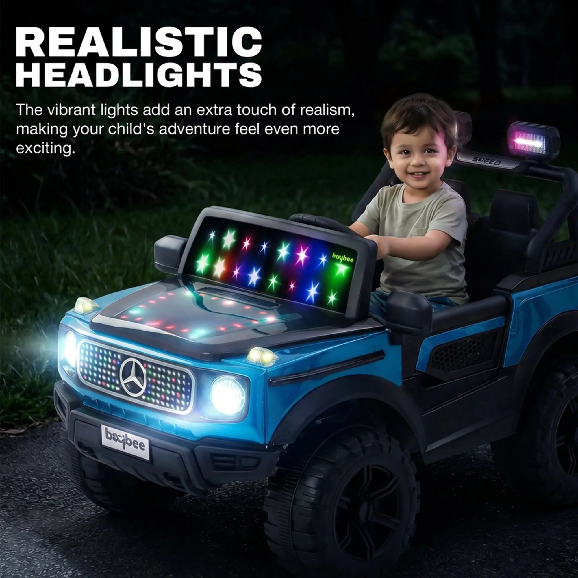 Baybee Benzie Pro 4×4 Battery Operated Jeep for Kids, Ride on Toy Kid Car - Image 4