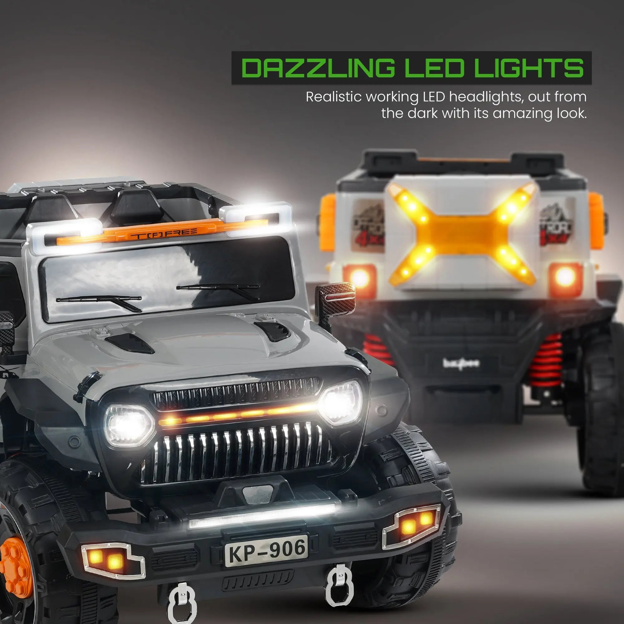 Baybee Hurricane Rechargeable Battery Operated Jeep for Kids - Image 4