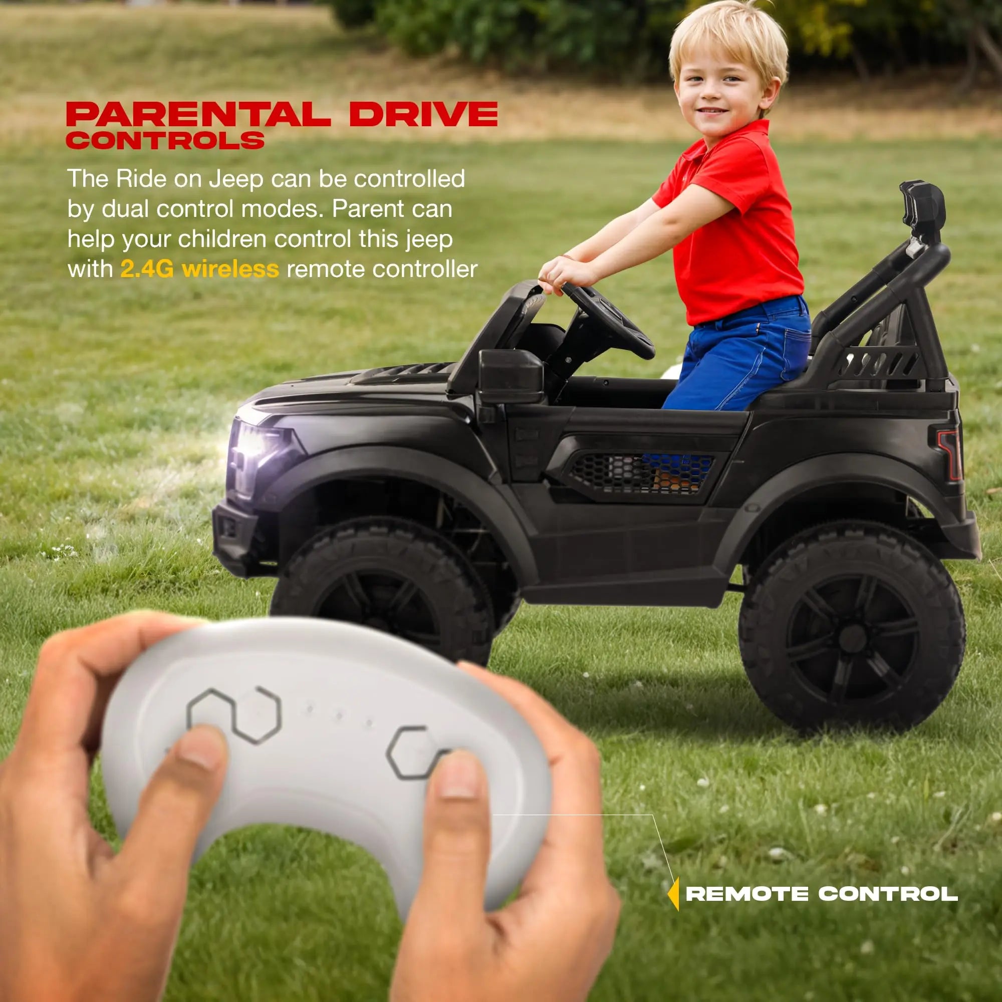 Baybee Bronco Battery Operated Jeep for Kids RGB Windshield Light & Music - Image 5