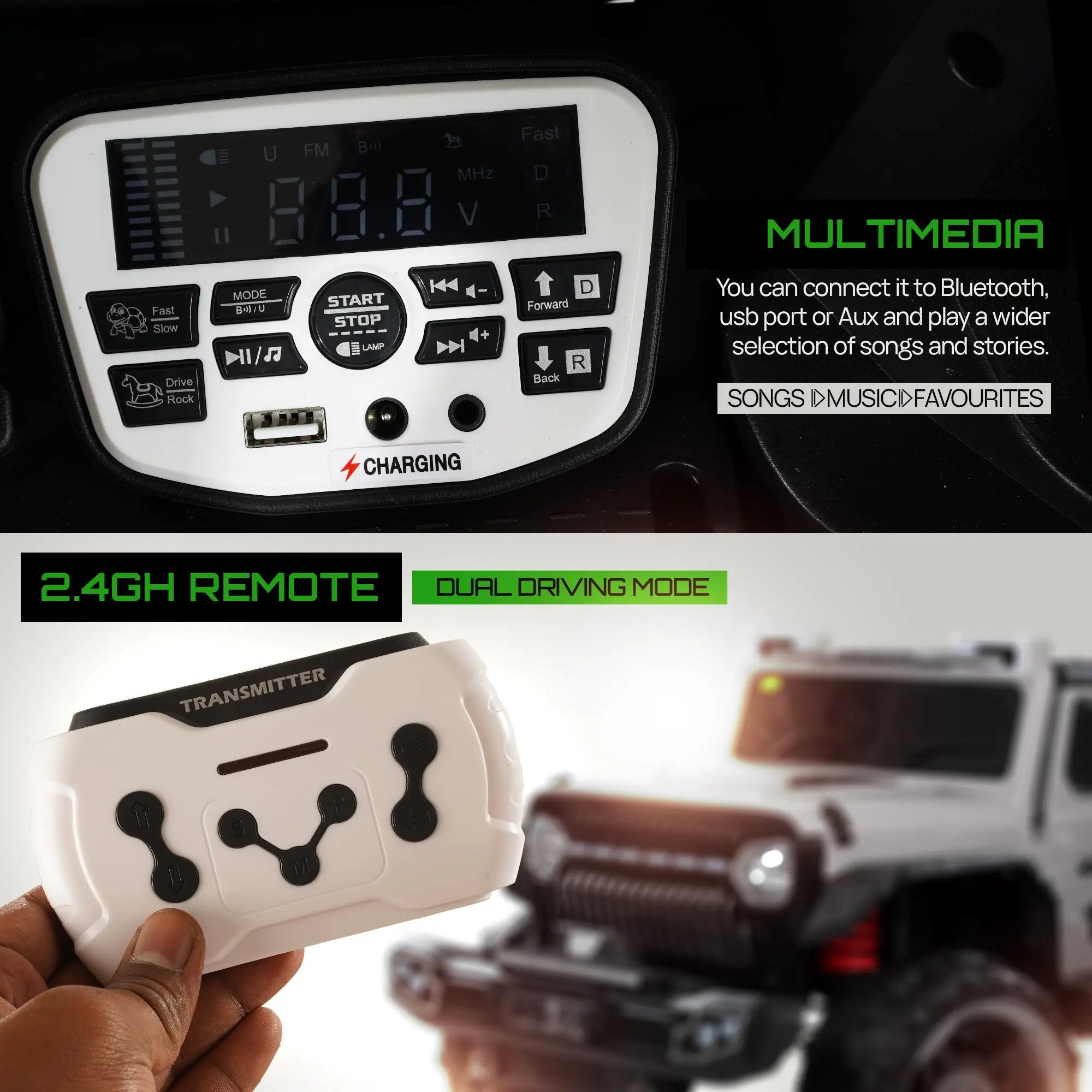 Baybee Hurricane Rechargeable Battery Operated Jeep for Kids - Image 6