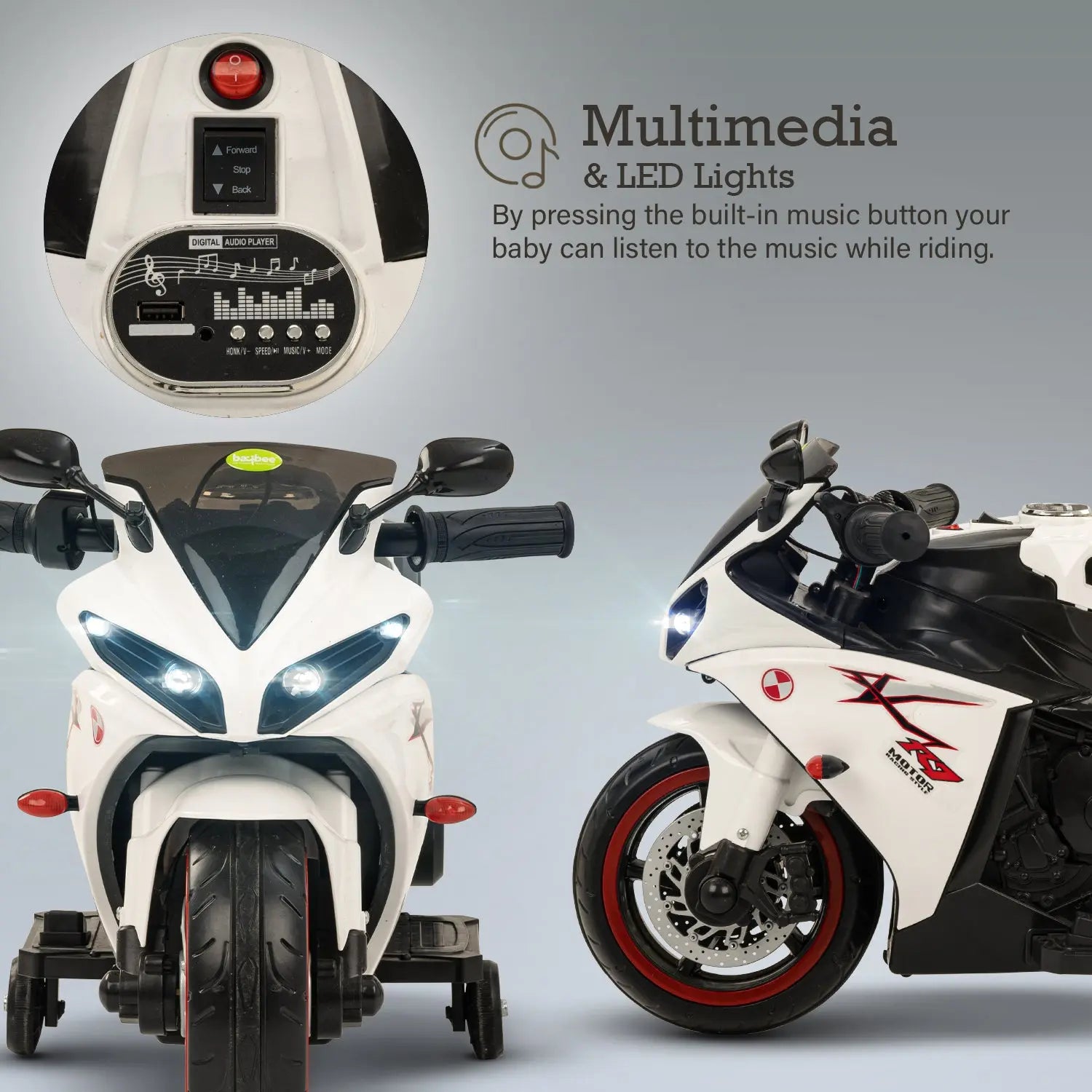 Baybee R7 Rechargeable Battery Operated Bike for Kids - Image 6