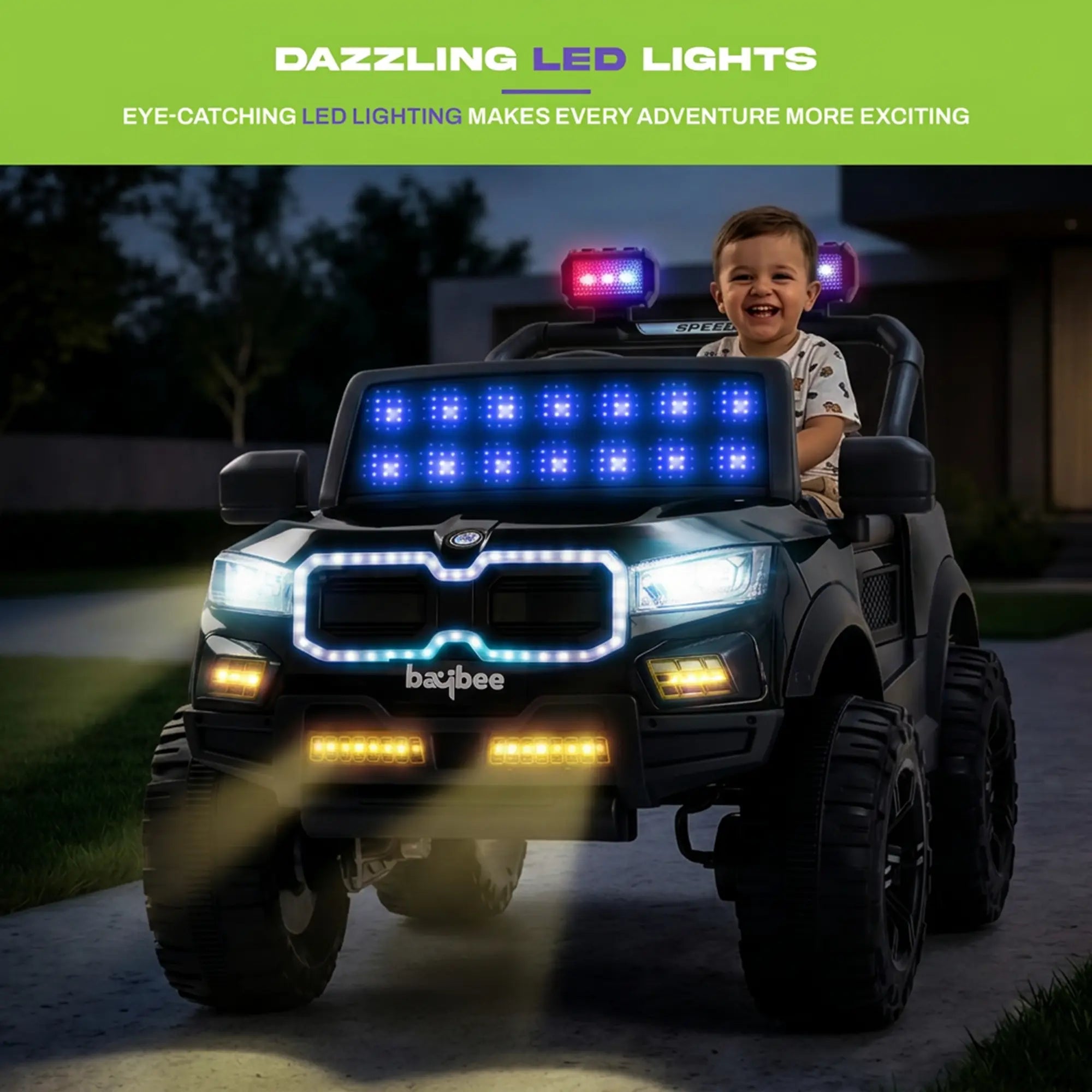 Baybee Bumpy 4×4 Battery Operated Jeep for Kids - Image 7