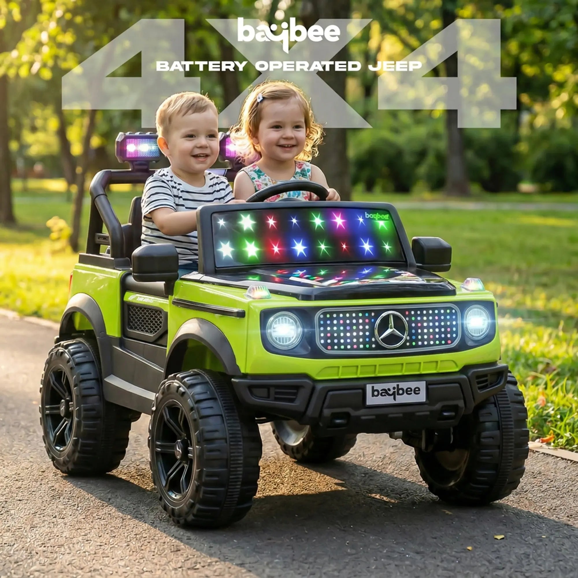 Baybee Benzie 4×4 Battery Operated Jeep for Kids, Ride on Toy Kid Car - Image 8