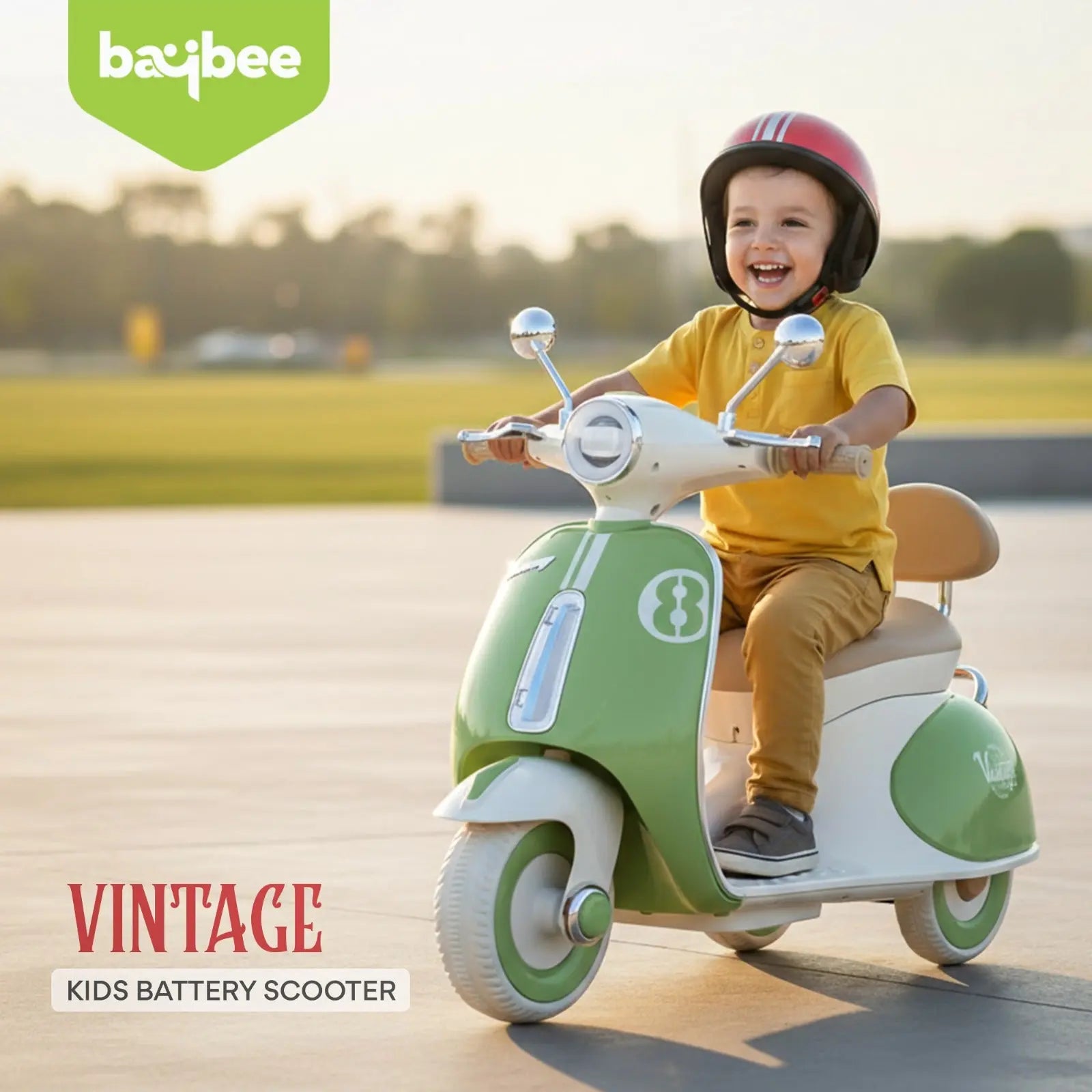 Baybee Vintage Battery Operated Bike for Kids - Image 10