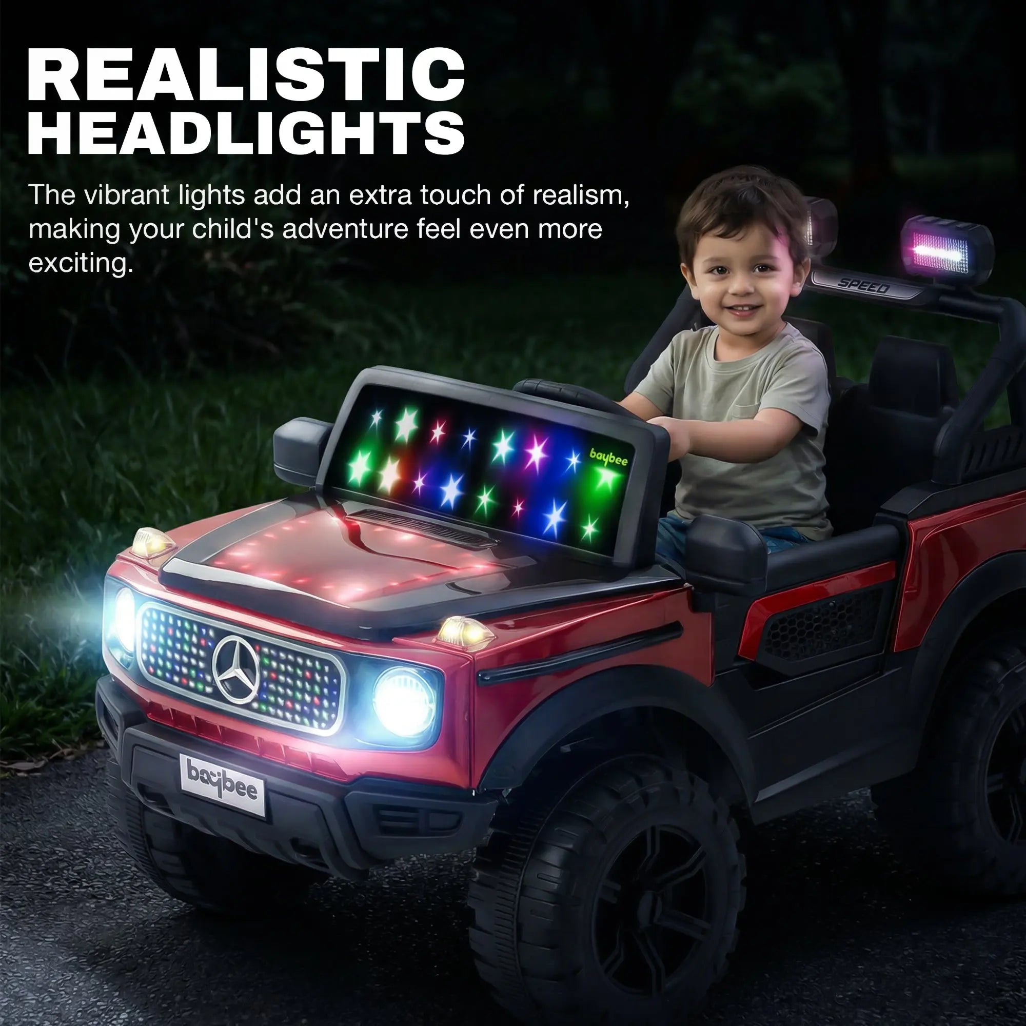 Baybee Benzie Pro 4×4 Battery Operated Jeep for Kids, Ride on Toy Kid Car - Image 11