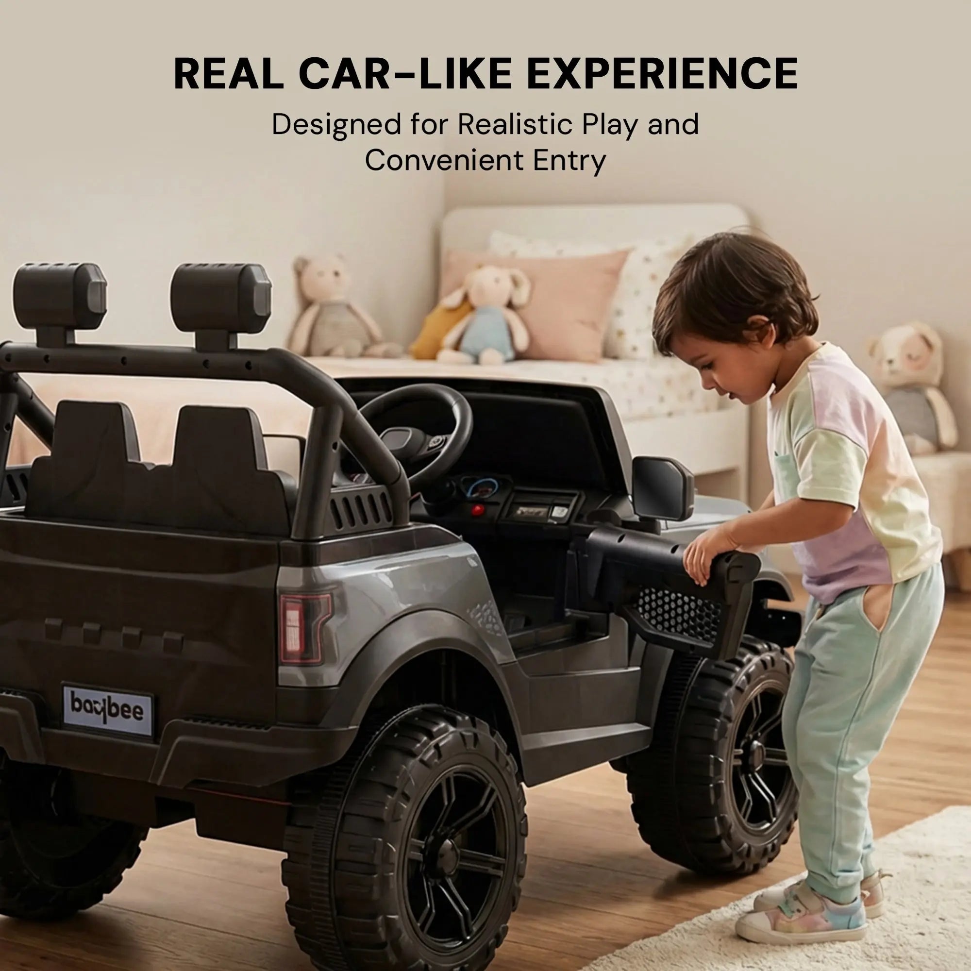 Baybee Rover Pro 4×4 Battery Operated Jeep for Kids, Ride on Toy Car (Painted) - Image 12