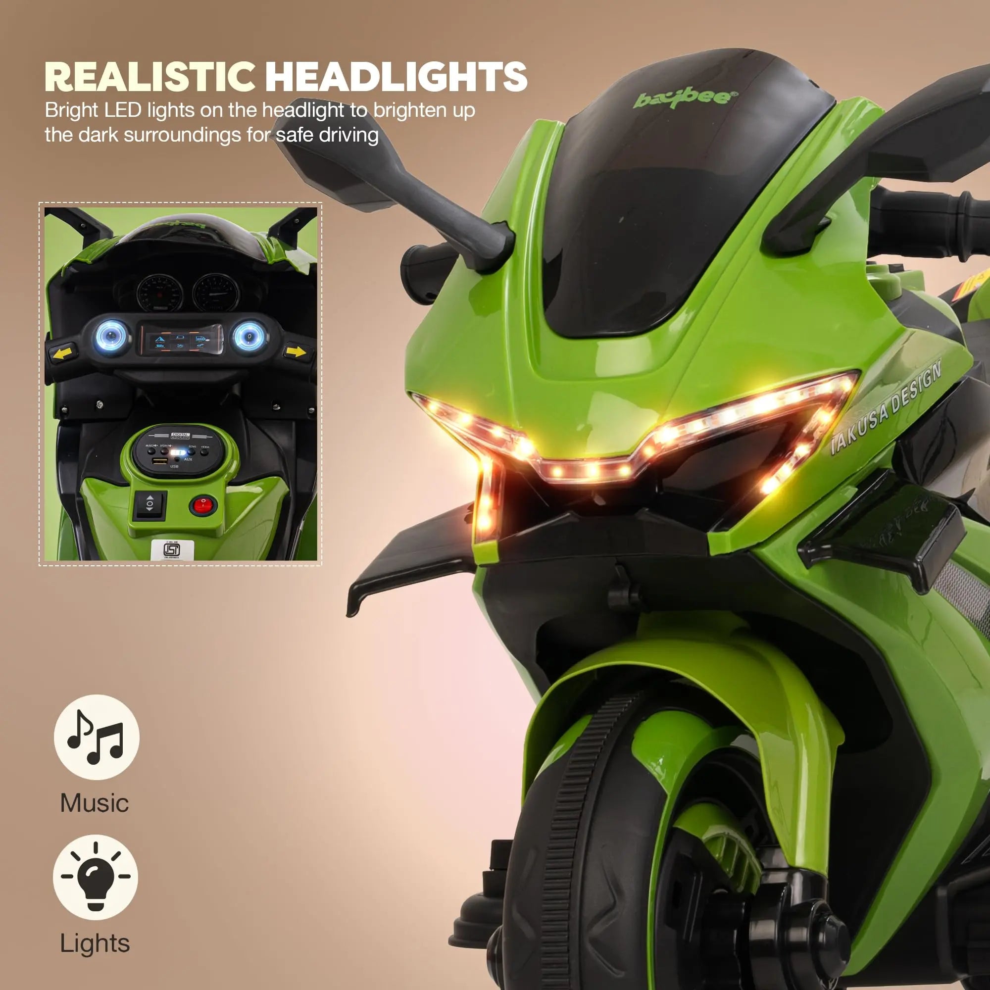 Baybee Baby Battery Operated Bike for Kids - Image 12