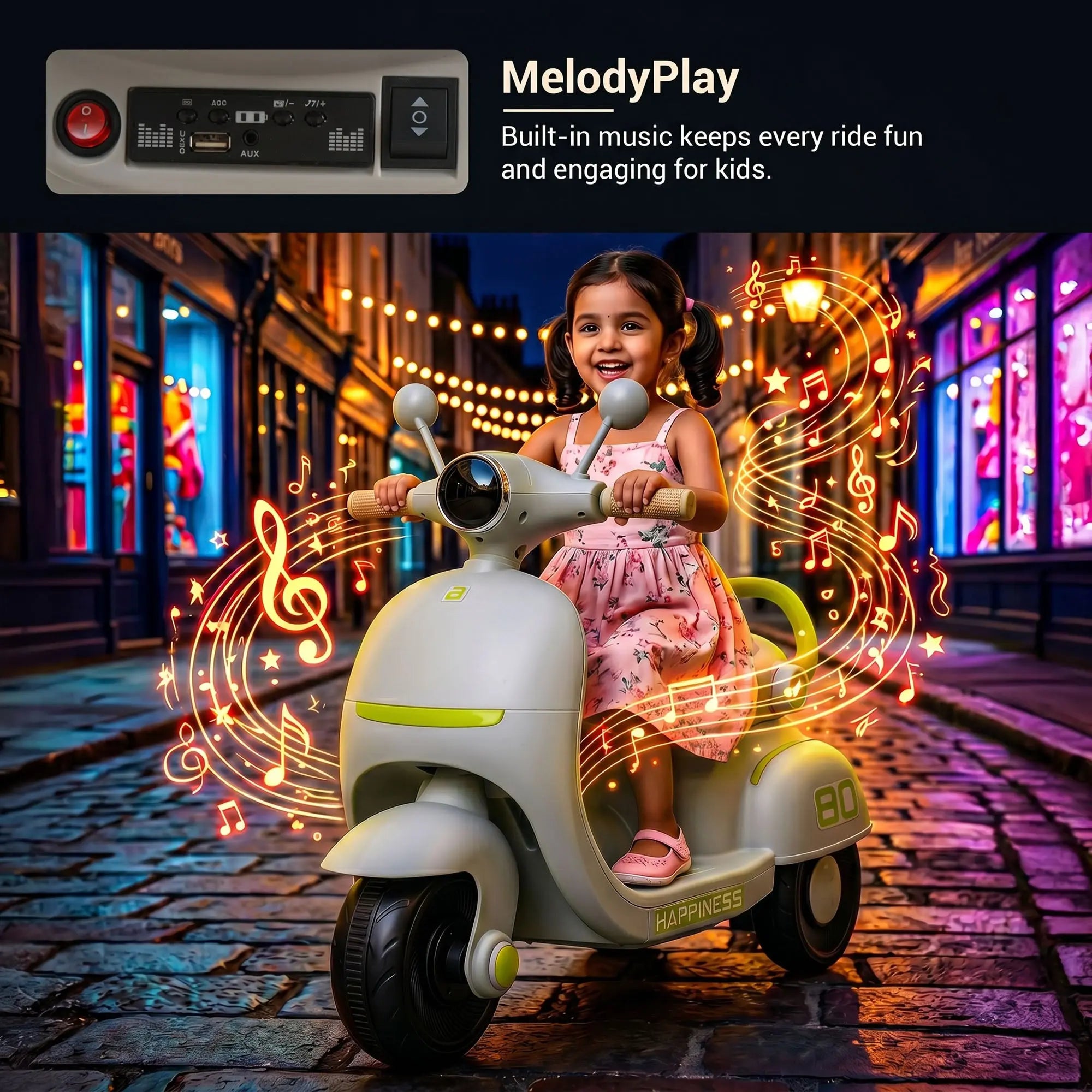 Baybee Elixo Baby Electric Scooter for Kids - Image 13