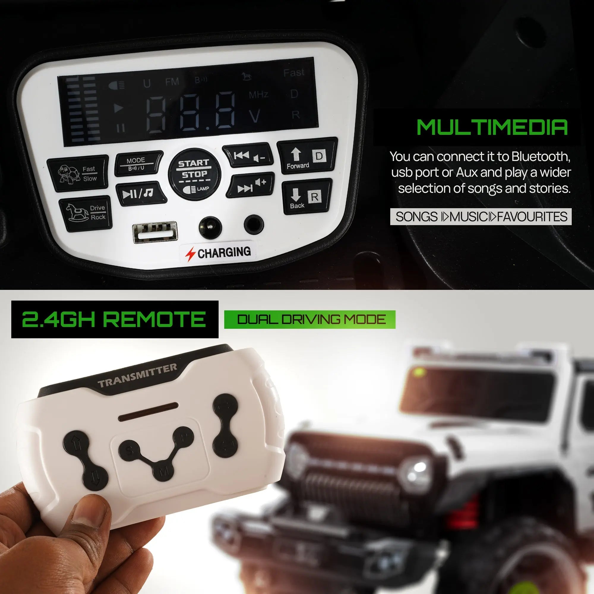 Baybee Hurricane Rechargeable Battery Operated Jeep for Kids - Image 14