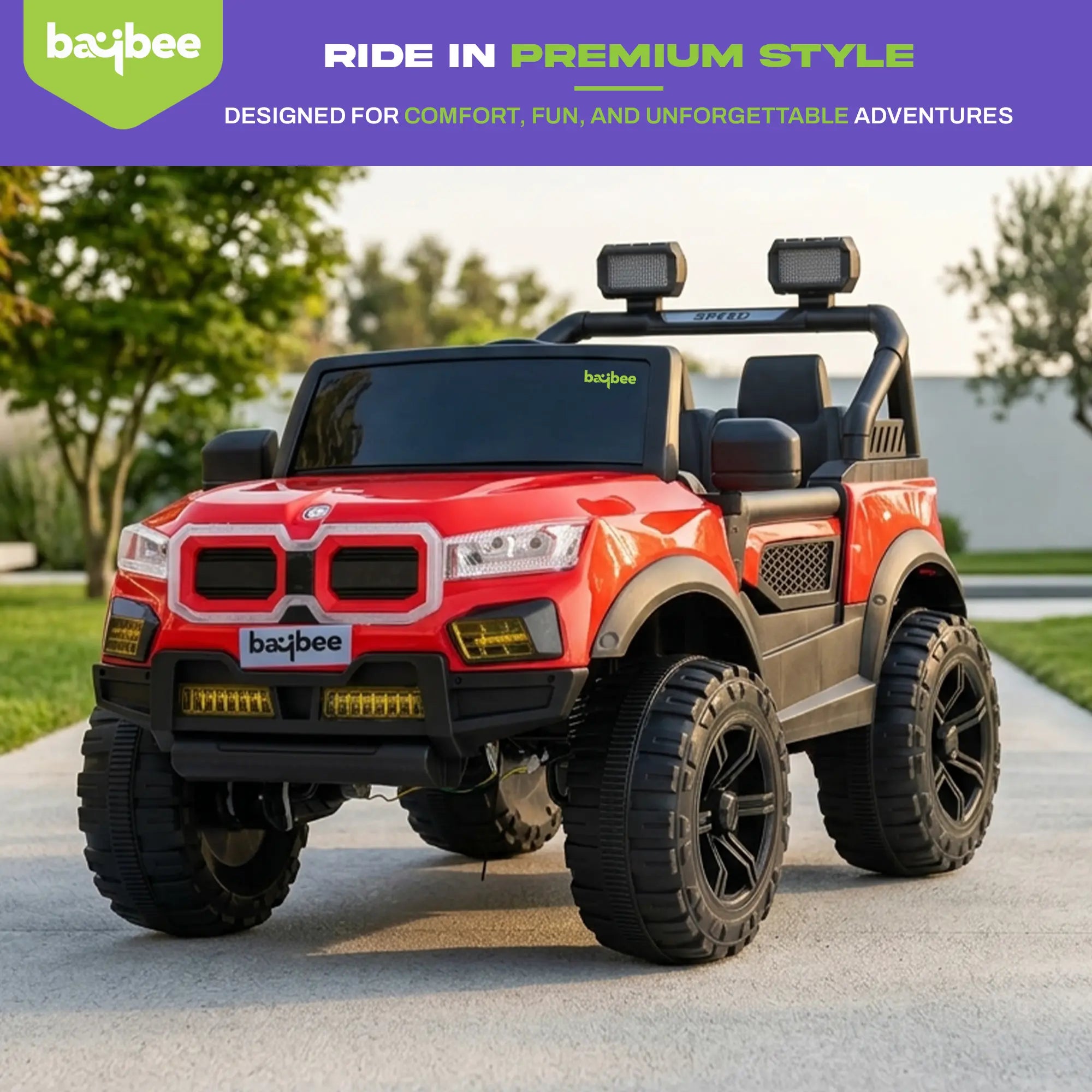Baybee Bumpy 4×4 Battery Operated Jeep for Kids - Image 15