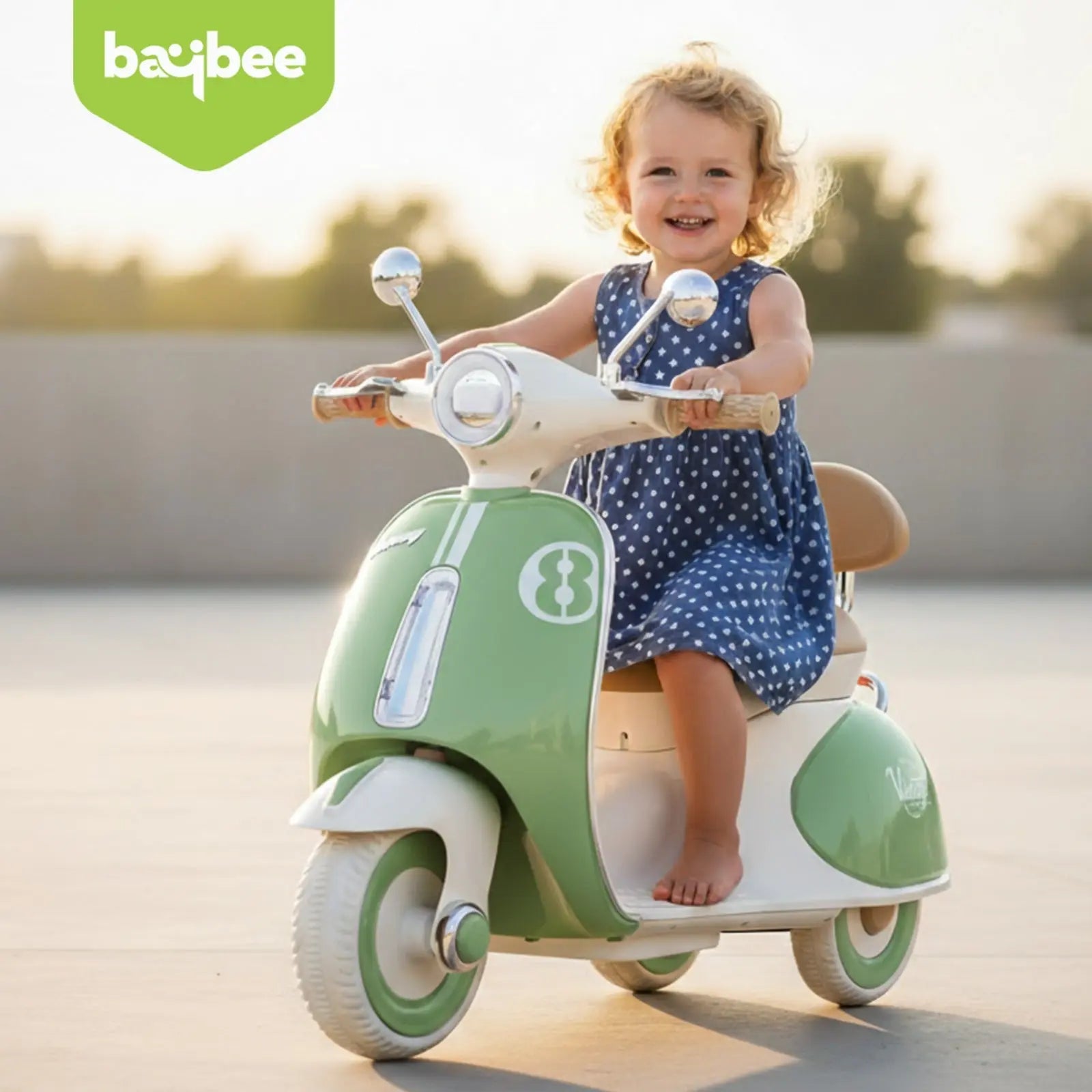 Baybee Vintage Battery Operated Bike for Kids - Image 16