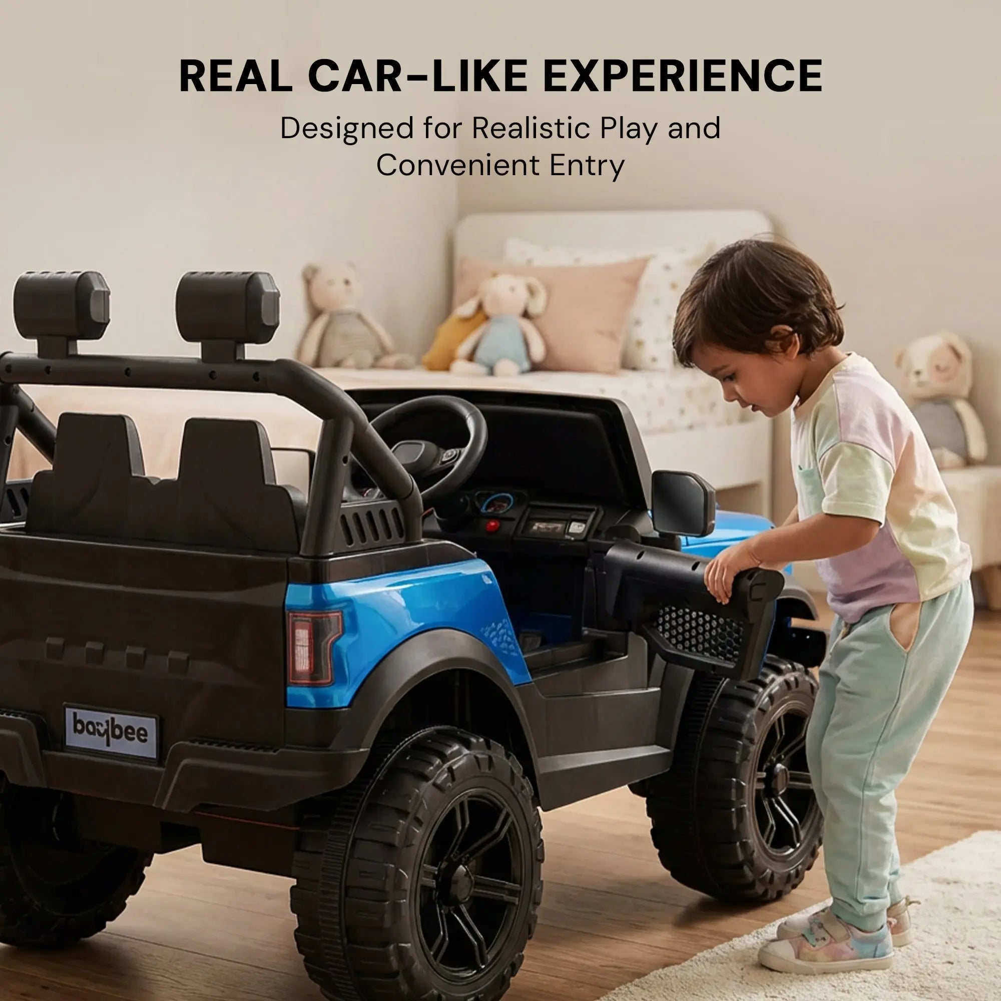 Baybee Rover Pro 4×4 Battery Operated Jeep for Kids, Ride on Toy Car (Painted) - Image 18