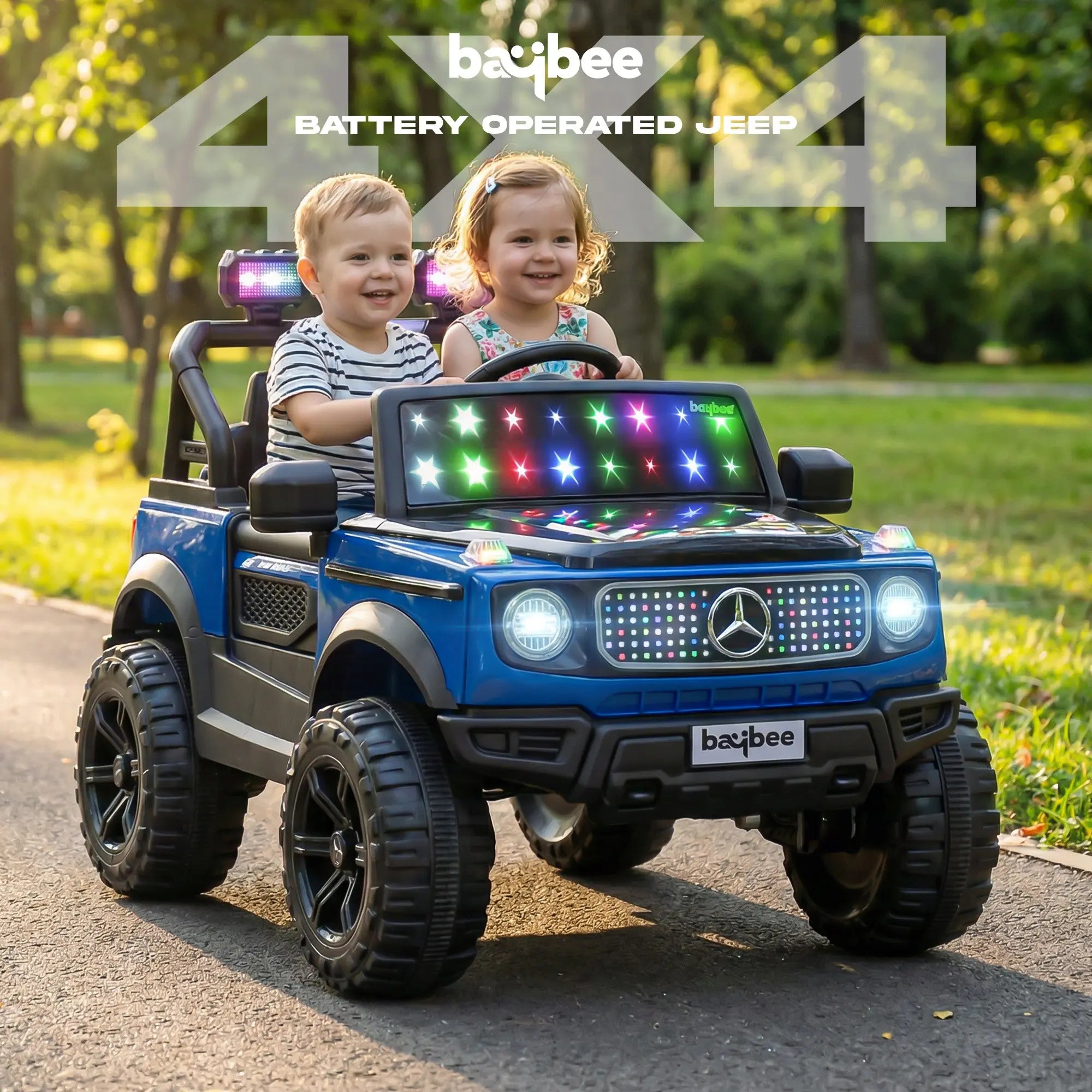 Baybee Benzie 4×4 Battery Operated Jeep for Kids, Ride on Toy Kid Car - Image 18