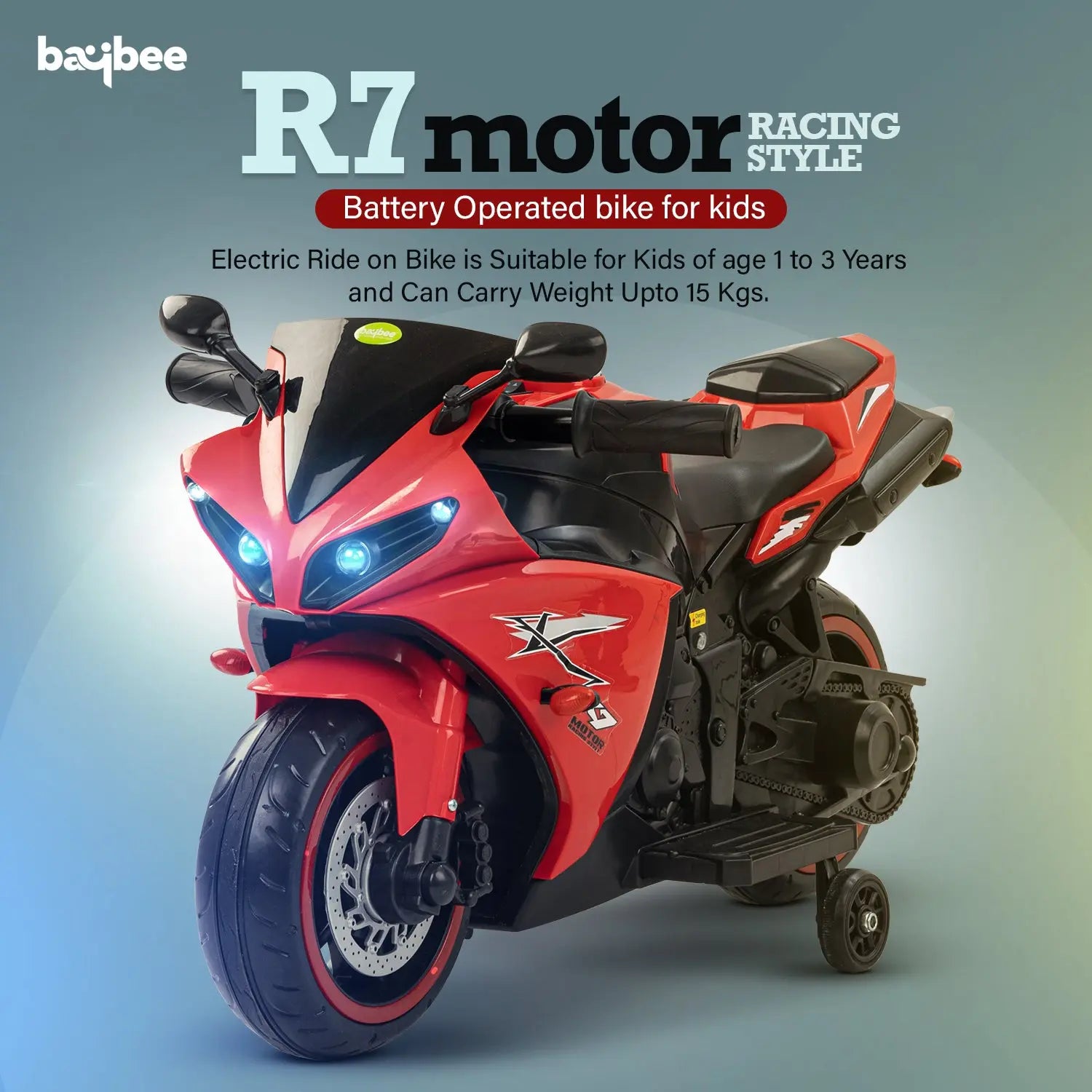 Baybee R7 Rechargeable Battery Operated Bike for Kids - Image 18