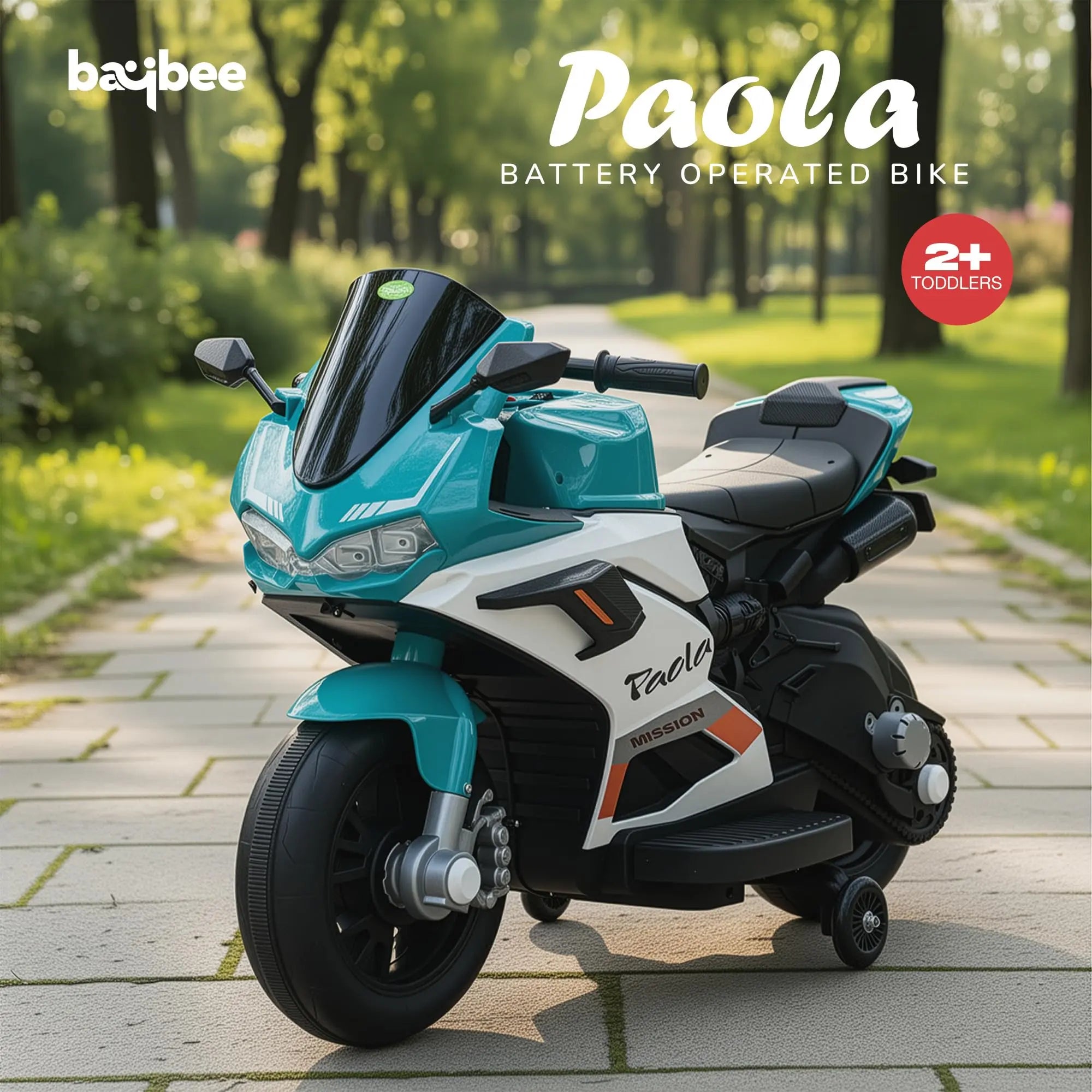 Baybee Paola Baby Battery Operated Bike for Kids with Hand Accelerator & Music - Image 18