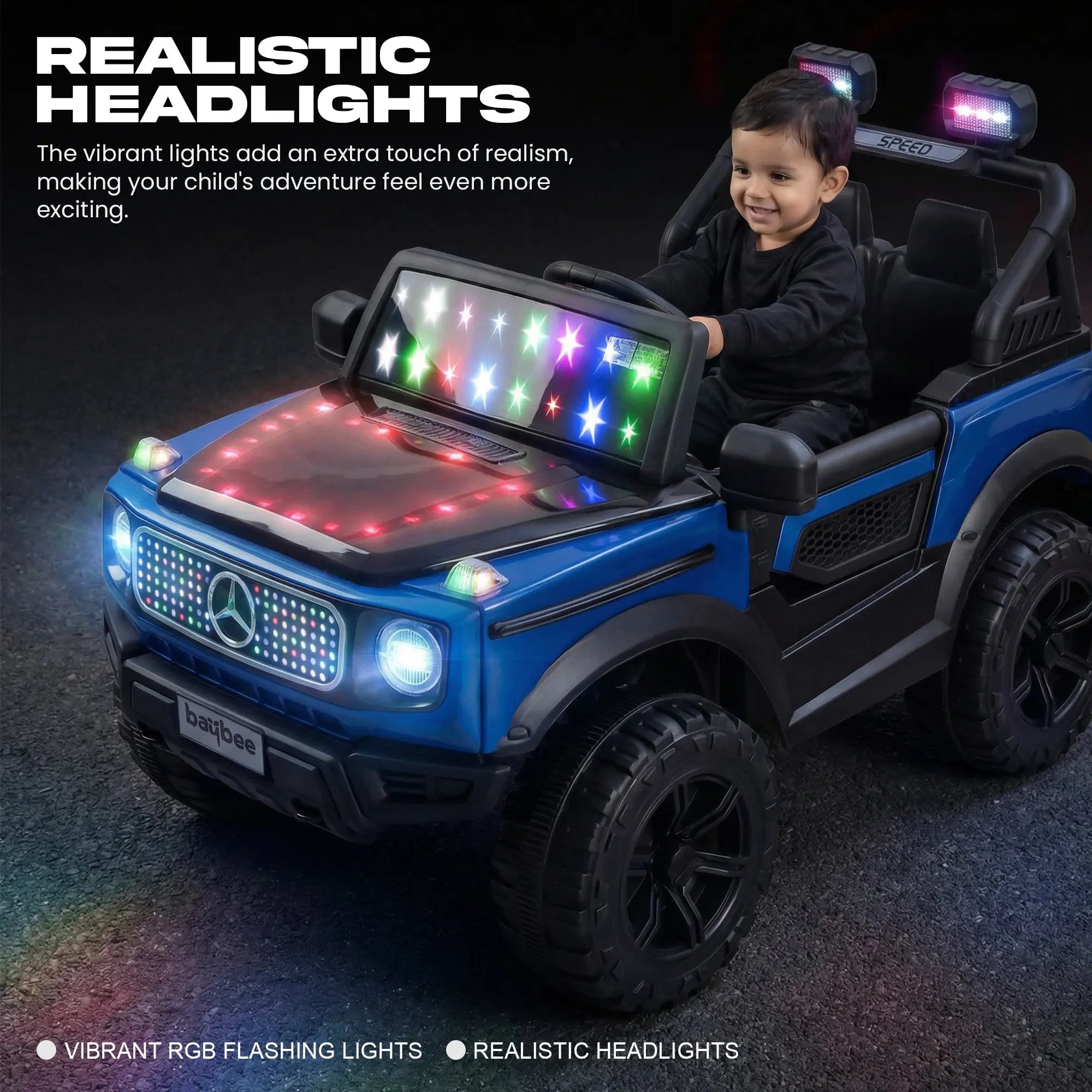 Baybee Benzie 4×4 Battery Operated Jeep for Kids, Ride on Toy Kid Car - Image 19