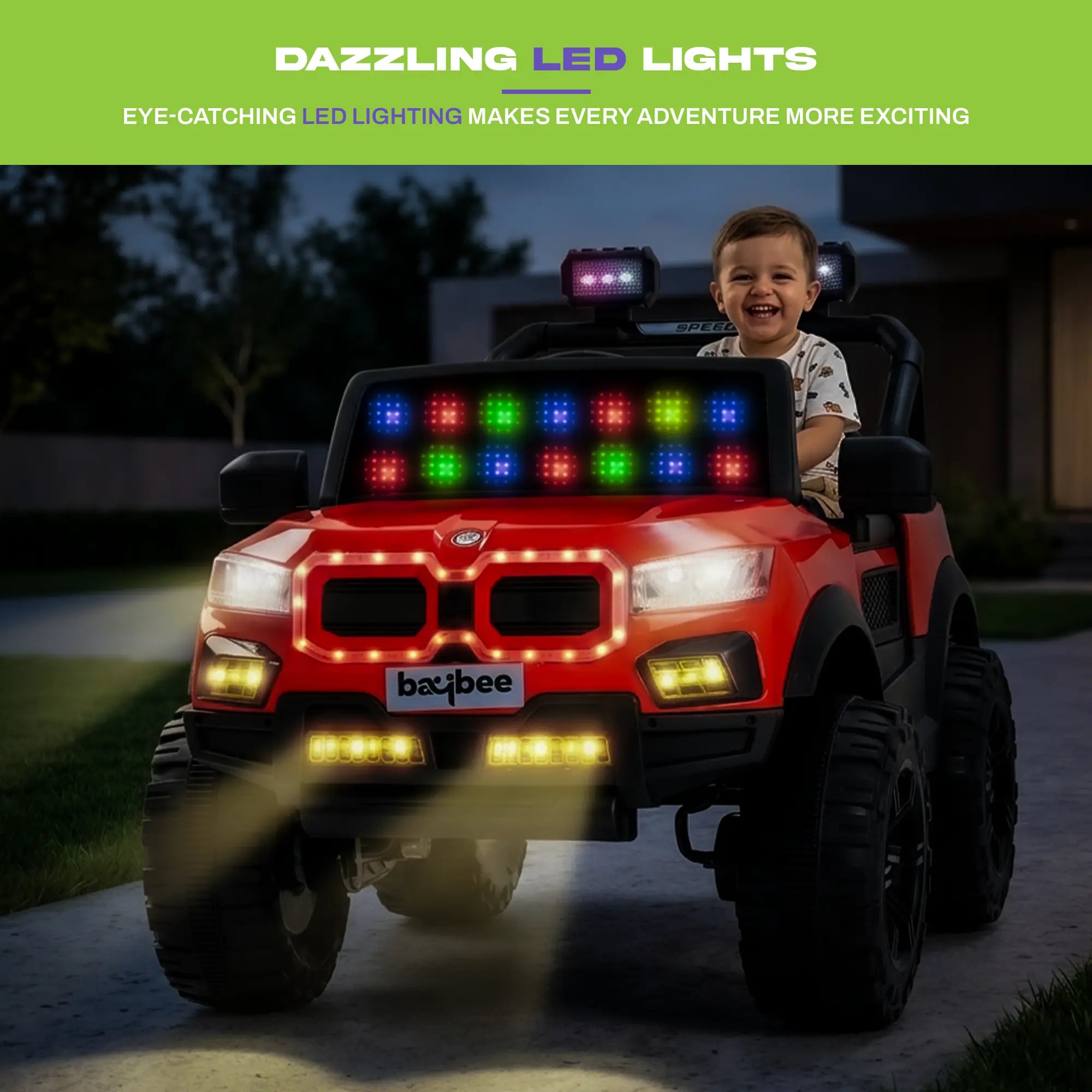 Baybee Bumpy 4×4 Battery Operated Jeep for Kids - Image 20