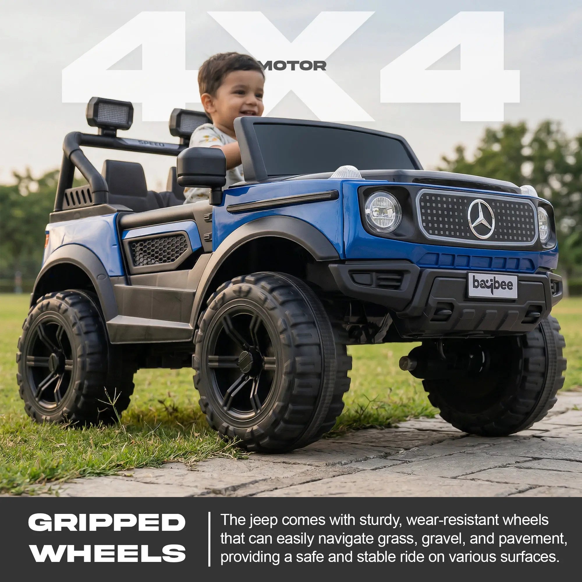 Baybee Benzie 4×4 Battery Operated Jeep for Kids, Ride on Toy Kid Car - Image 20