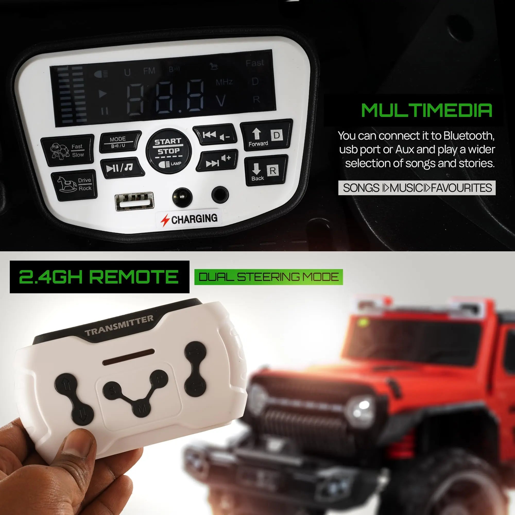 Baybee Hurricane Rechargeable Battery Operated Jeep for Kids - Image 20