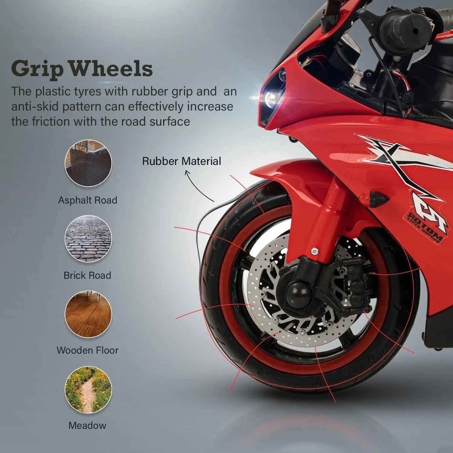 Baybee R7 Rechargeable Battery Operated Bike for Kids - Image 20