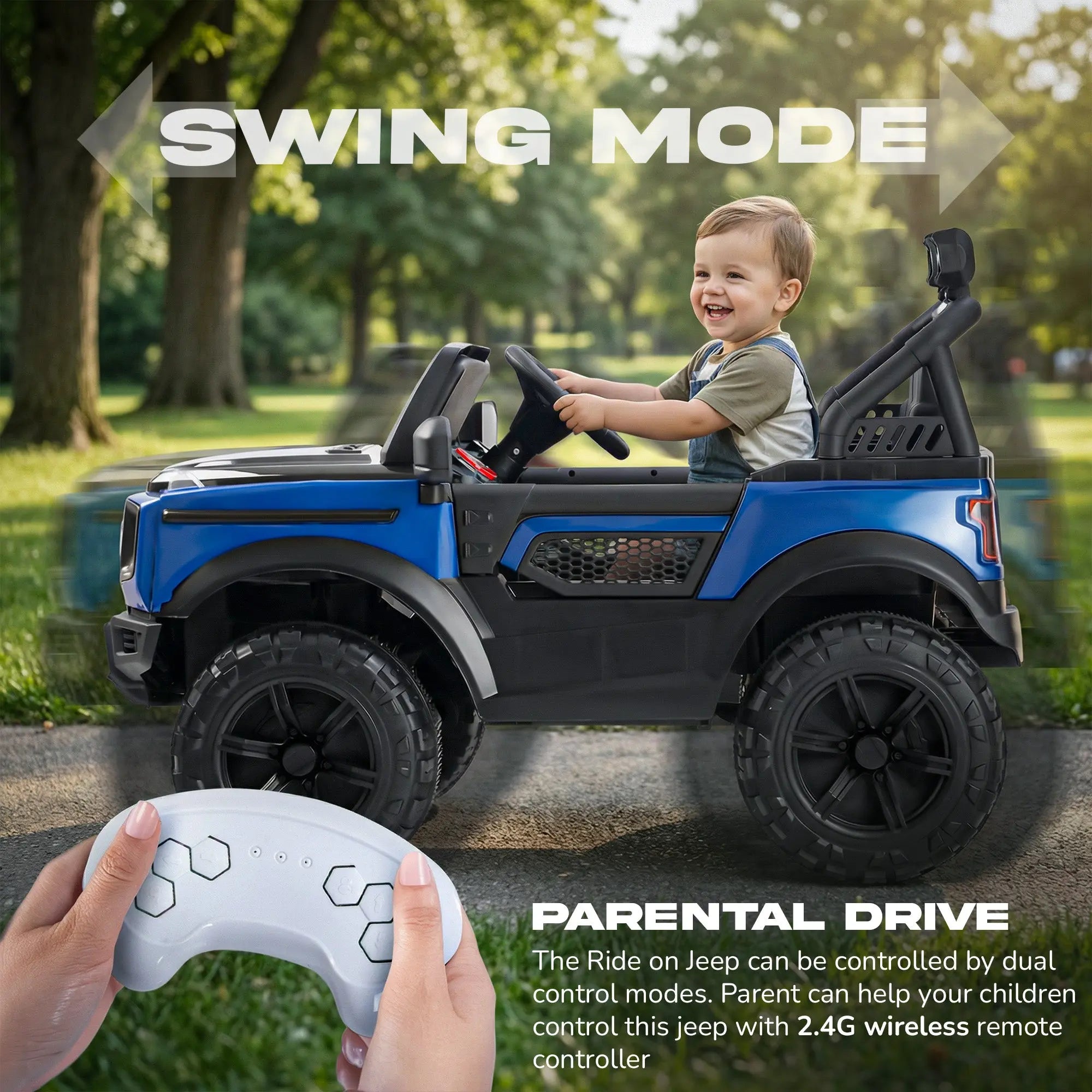 Baybee Benzie 4×4 Battery Operated Jeep for Kids, Ride on Toy Kid Car - Image 21