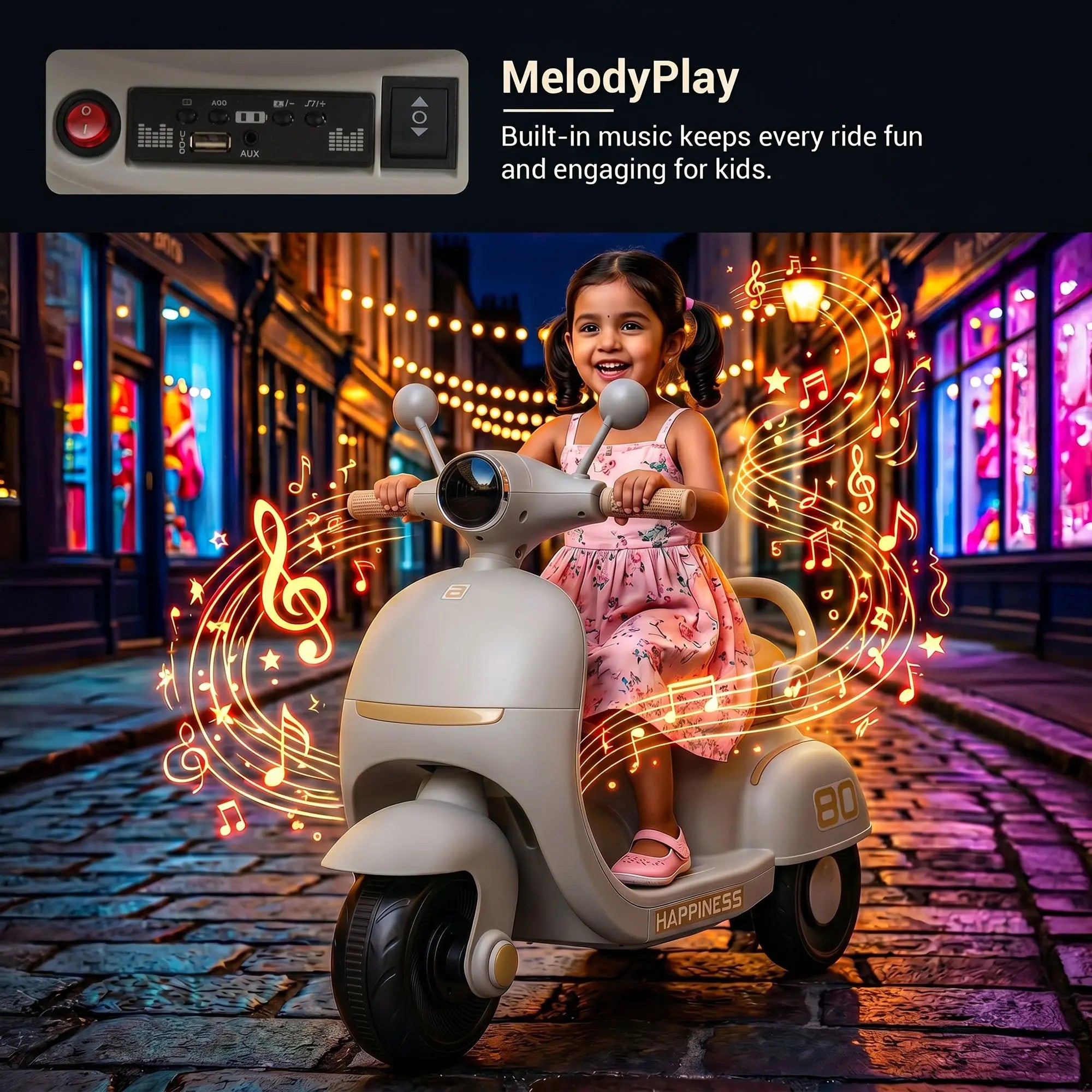 Baybee Elixo Baby Electric Scooter for Kids - Image 21