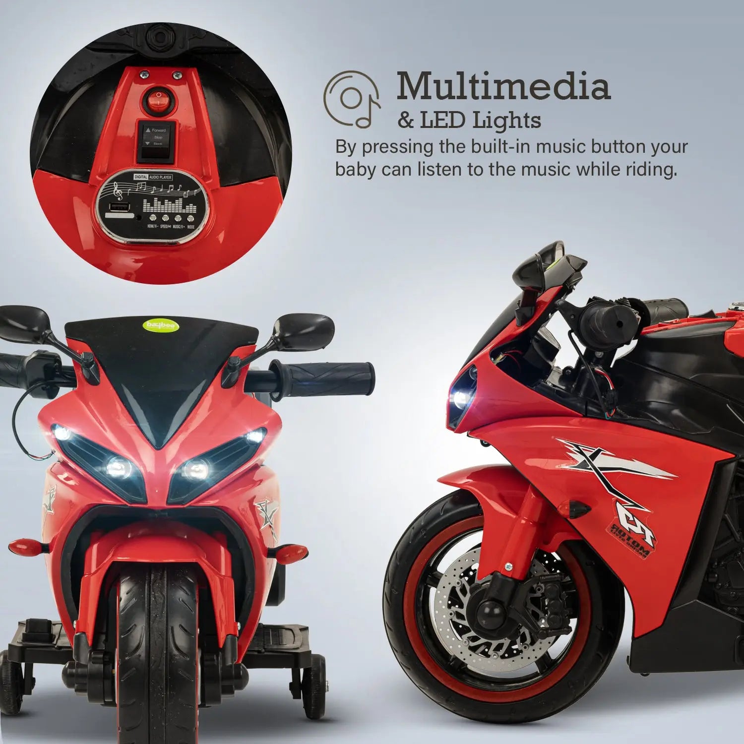 Baybee R7 Rechargeable Battery Operated Bike for Kids - Image 21